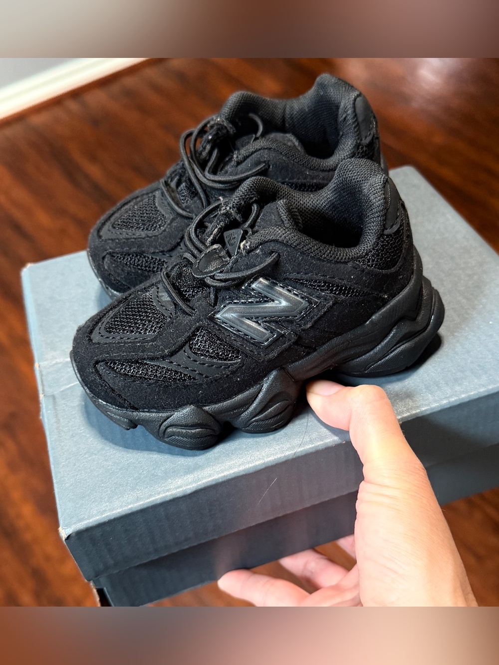 New Balance 9060 Kids Black Sneakers Boys Toddler Size 5 Y2K Chunky Shoes